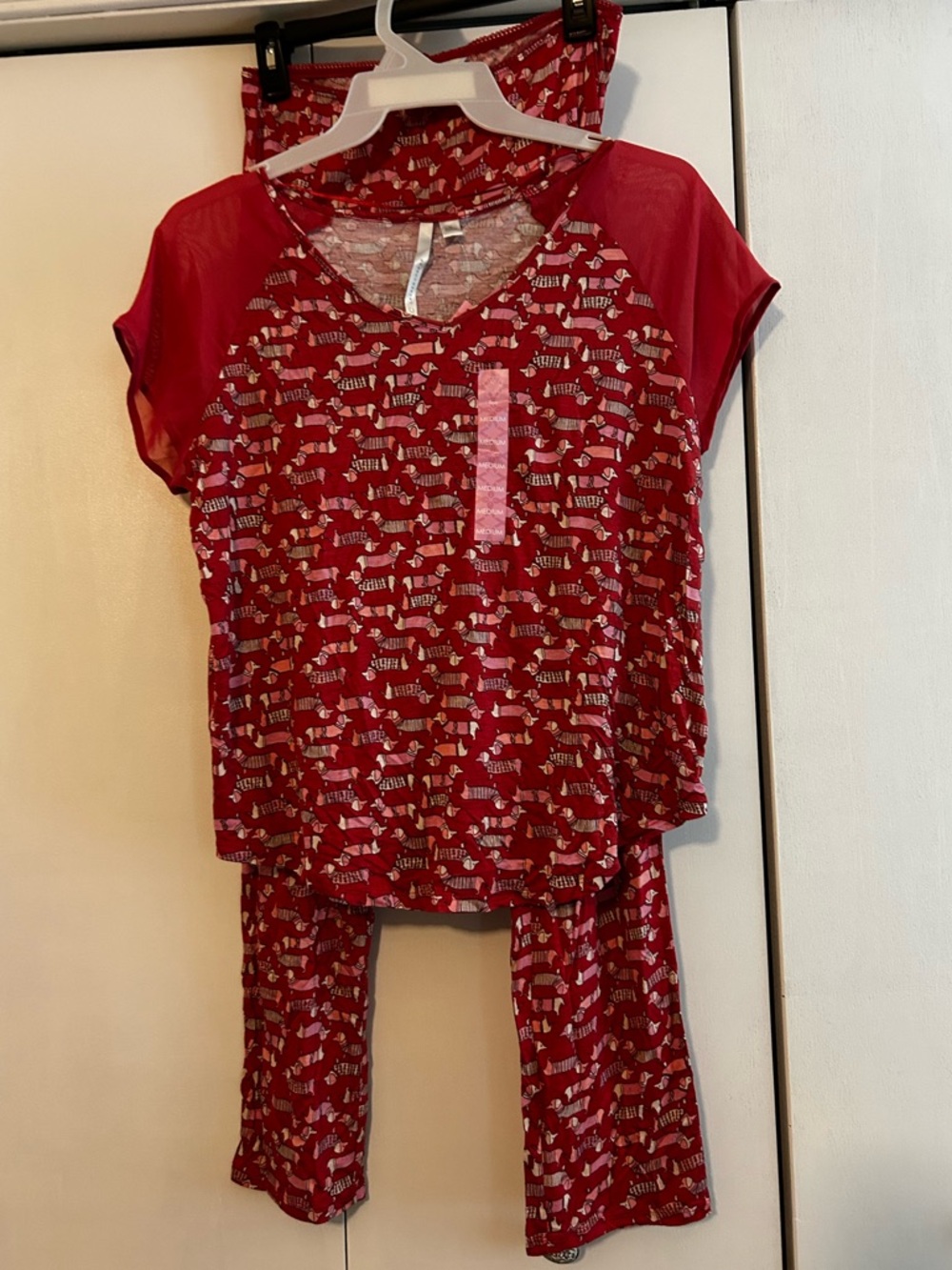 NWT Dachshund Pajama Set